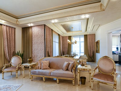 معماری داخلی واحد مسکونی ساختمان رویال دریم